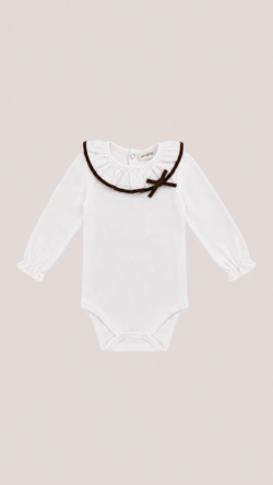 VELVET BODYSUIT - CHOCOLATE