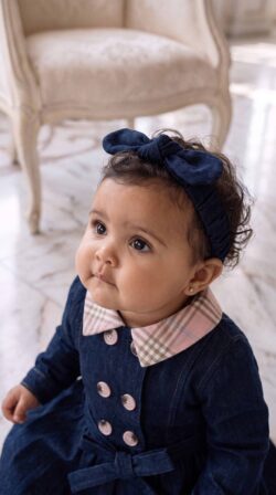 DENIM ICON BABY DRESS