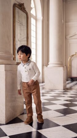 CAMEL TROUSERS front