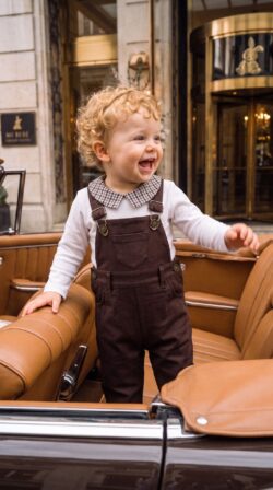 CHOCOLATE HEART BOYS ROMPER