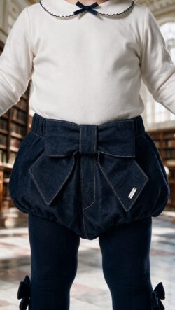 ⁦DENIM ICON BOW SHORTS⁩ – תמונה ⁦4⁩