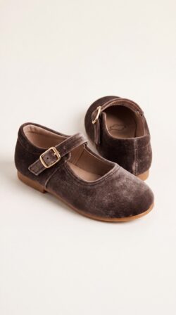 MOCHA VELVET BALLERINAS