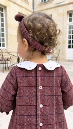 ⁦BURGUNDY MUSE BABY DRESS⁩ – תמונה ⁦2⁩
