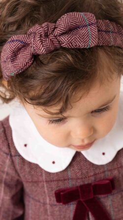 ⁦BURGUNDY MUSE BABY DRESS⁩ – תמונה ⁦5⁩