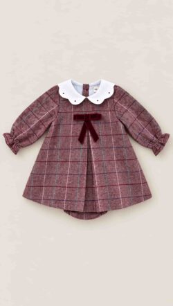 ⁦BURGUNDY MUSE BABY DRESS⁩ – תמונה ⁦6⁩